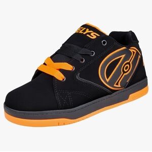 Heelys Propel 2.0 Youth Kid's Size 6 Skate Shoes Black Orange